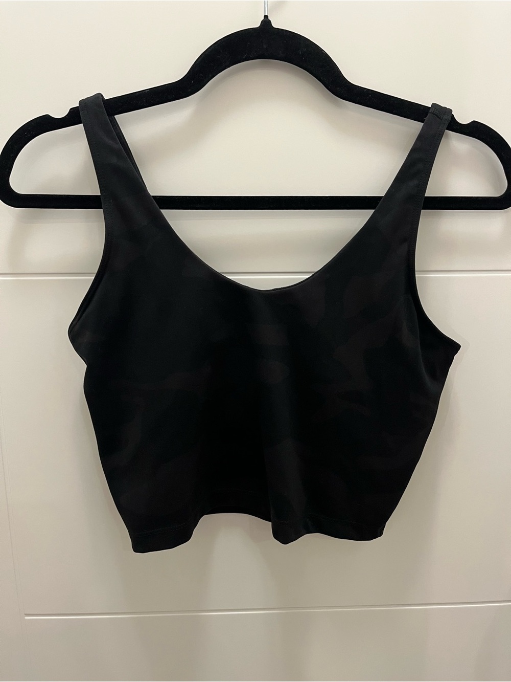 90 Degree by Reflex Black Camo Longline Sports Bra Crop Top XS